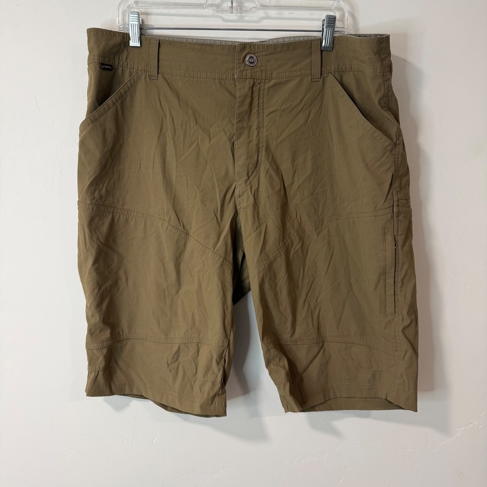 Kuhl Men's Renegade Cargo Shorts 38 Khaki Tan Hiking Outdoor Trail Gorpcore